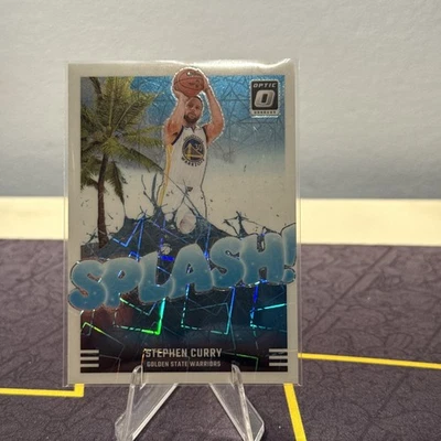 Steph Curry /59 2024-25 Panini Donruss Optic Velocity Prizm Splash SP Warriors - Image 1 of 4