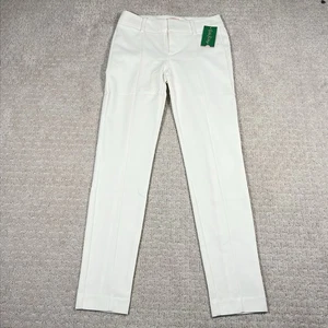 Lilly Pulitzer Chantal Stretch-Dinnerhose Damengröße 0 weiß neu Etikett Resort - Bild 1 von 10