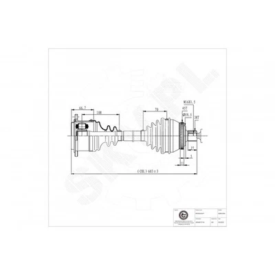 Für VW Passat Audi A4 8D0407271BB Rahmen Antriebswelle Vorne Links - Bild 1 von 4