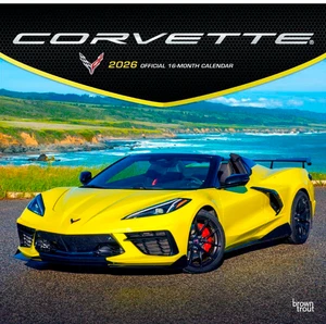 Corvette Official 2026 Wall Calendar | 12" x 24" Hanging Monthly Planner - Picture 1 of 6