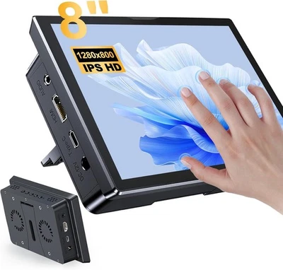 8 in Touchscreen Monitor for Raspberry Pi 5 | 4B | 3B+ 1280 x 800 HDMI IPS - Image 1 of 4