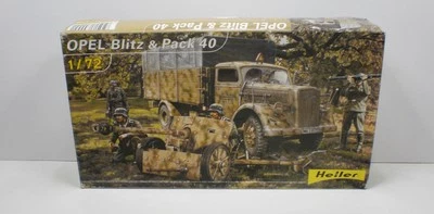 1/72 比例德国二战 PAK40 AT 枪和欧宝闪电战卡车,海勒 — 第 1/4 张图片