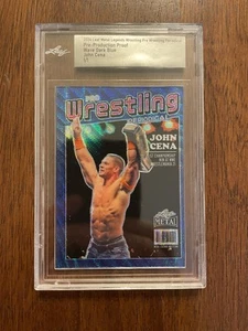 John Cena 2024 Leaf Metal Legends Wrestling Slabbed 1/1 Wave Dark Blue PP Proof - Picture 1 of 2