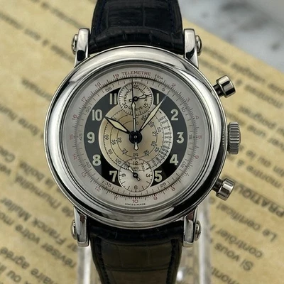 2004 Franck Muller 7000 CC Platinum Chronograph Automatic Watch 39mm Box Papers - Image 1 of 4