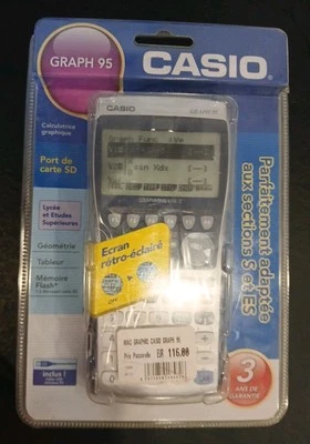 Calculatrice CASIO GRAPH 95 pour lycée et études Supérieures  - Photo 1/4