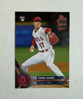 2018 Topps National Baseball Card Day Shohei Ohtani  RC #AA-10 Dodgers Pitching - Image 1 of 2