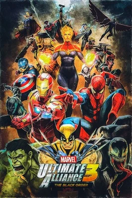 Marvel Ultimate Alliance 3: The Black Order – Action RPG Video Game Poster - Image 1 of 4