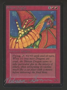 SHIVAN DRAGON Beta Melissa Benson Signed Autograph LP Vintage MTG - Picture 1 of 2