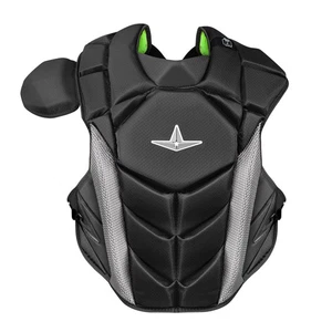 All-Star MVP-PRO Erwachsene 16,5 Zoll Baseball Catcher's Brustschutz, einfarbig schwarz - Bild 1 von 2