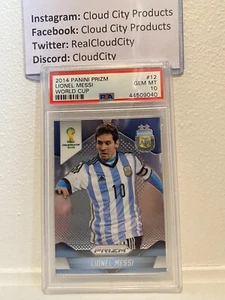 2014 Panini Prizm World Cup #12 Lionel Messi PSA 10 GEM MT - Picture 1 of 2