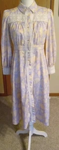 Girls' Shein Modest Dress B33 Sz11-12 Y Button Floral - Picture 1 of 11