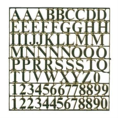 Krick Buchstabensatz 10 mm Messing / 63420