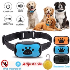 Collier Anti-aboiement de Dressage Chien Étanche Réglable son Vibration 3 Shells