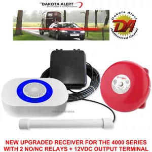 DAKOTA ALERT DCPA-4K PLUS/DCPA-4000 PLUS PROBE ALERT DRIVEWAY ALARM RELAYS+BELL - Picture 1 of 5