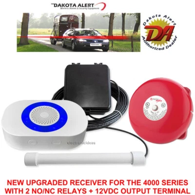 DAKOTA ALERT DCPA-4K PLUS/DCPA-4000 PLUS PROBE ALERT DRIVEWAY ALARM RELAYS+BELL - Image 1 of 4