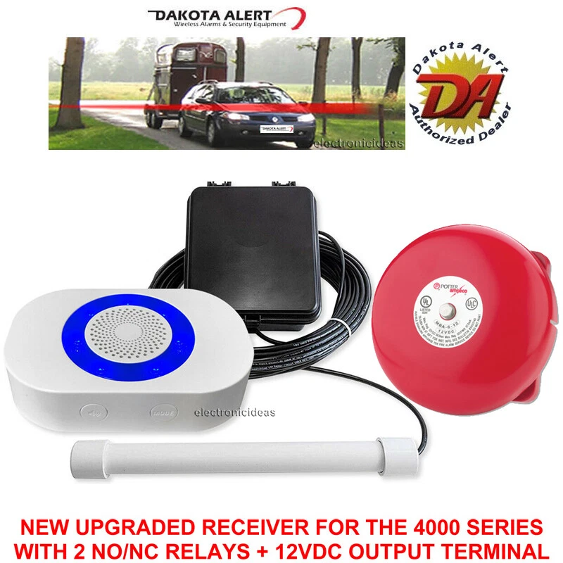 DAKOTA ALERT DCPA-4K PLUS/DCPA-4000 PLUS PROBE ALERT DRIVEWAY ALARM RELAYS+BELL - Image 1 of 4