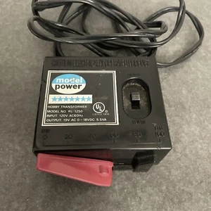 Model Power HO Train Transformer Model RL-1250 Output 19VDC, 0-16VAC, 5.5VA - Picture 1 of 6