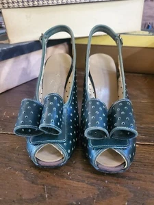 Vintage 40's/50's John Drizin Custom Fit Footwear Beverly Hills Heels - Picture 1 of 9
