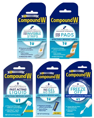 Compound W Wart Remover Maximum Strength - Choose Your Pack - USA IMPORT