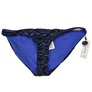 Vitamin A Luciana vollflächige Unterseite blau Schlangenmuster Größe Small (6) neu - Bild 1 von 7