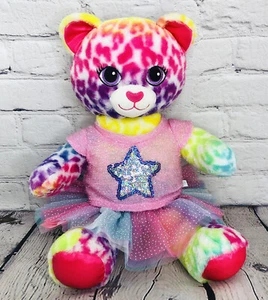 Lisa Frank Build-A-Bear Leopard Cat Plush Animal 18” W/Tutu Outfit - Bild 1 von 11