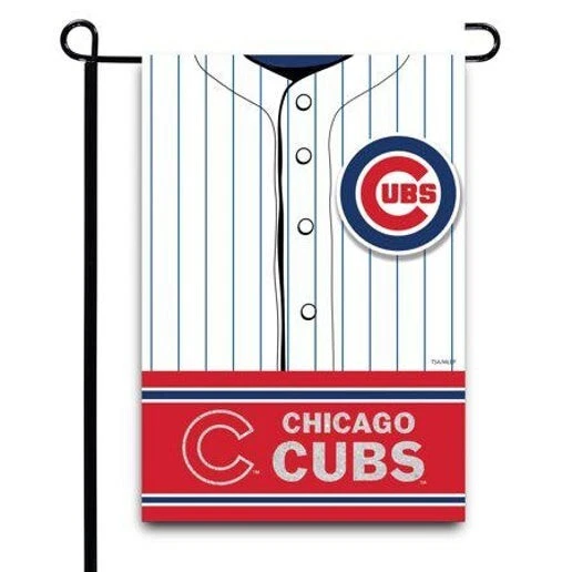 Chicago Cubs 12.5" x 18" Double-Sided Jersey Garden Flag - Image 1 of 1
