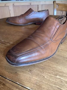 Florsheim Tan Double Gore Loafers 10.5 D - Picture 1 of 10