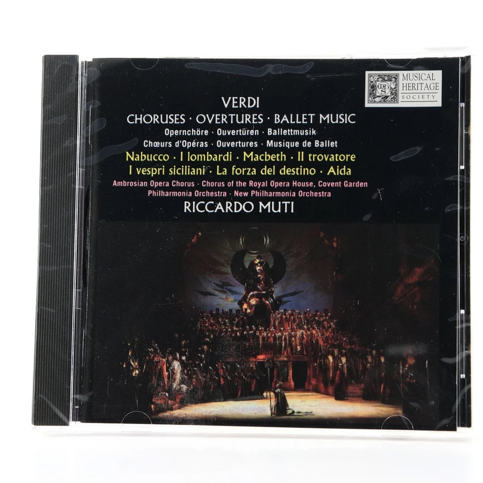 Verdi: Choruses, Overtures & Ballet Music by Riccardo Muti (CD, 1991) SEALED New - Image 1 of 3