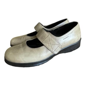 Stonefly Women’s Beige Tan Leather Shoes Mary Jane Comfort Size 40 Strap 9 - Picture 1 of 6