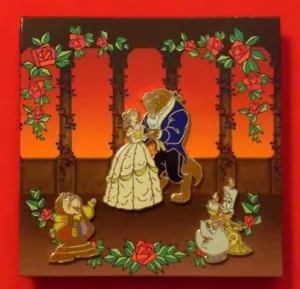 Juego de pines en caja de vitrales Beauty and the Beast JDS Belle LE 940 # 36846 - Imagen 1 de 7