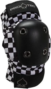 Pro-tec Black Checker Elbow Pads Large, - Picture 1 of 4