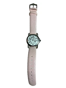 Pierre Cardin  Women’s Pink Leather Wristwatch Water Resistant WORKS! - Picture 1 of 9