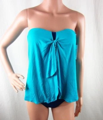 NUEVO Traje de baño Lauren Ralph Lauren de una pieza Flyaway traje de baño sin tirantes talla 4 Foto 1 de 2