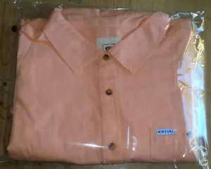 MENS MEDIUM RIP CURL LONG SLEEVE REGULAR SLEEVE PEACH CASUAL SHIRT - Picture 1 of 5