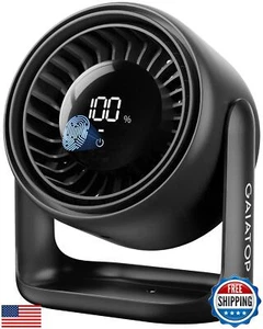 Gaiatop Desk Fan, Touch Control LED Display Small Portable Fans, 5 Speeds Str - Picture 1 of 5