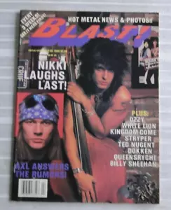 Vintage Magazine Blast! 1988 Motley Crue Nikki Sixx Ozzy White Lion Stryper 96 - Picture 1 of 22