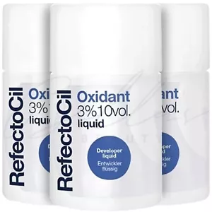 REFECTOCIL 3% 10vol. Liquid Oxidant for Eyebrow & Eyelash Tint 100ml *3 PACK* - Picture 1 of 2