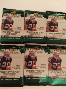 2008 Score Football Cards Factory Sealed Lot Of 6 Packs Of 7 Cards - Bild 1 von 3