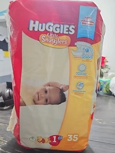HUGGIES Little Snugglers Diapers Size 1 35 ea - Bild 1 von 2