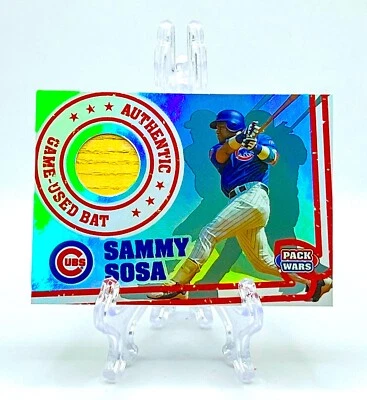 SAMMY SOSA 2005 Topps Pack Wars #PWR-SS GAME USED BAT RELIC CUBS GOAT & HOF - Image 1 of 2