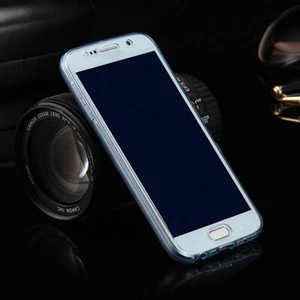 Sony Xperia M5 Full Body 360 Silikonowe etui ochronne Etui na telefon komórkowy Case Etui Niebieskie - Zdjęcie 1 z 2
