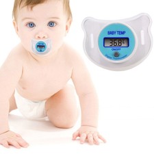 2 units Baby Infants Lcd Thermometer Digital Mouth Nipple Pacifier