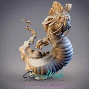 Sommos Samorrey Eel Dragon | CobraMode | Tabletop RPG | 28-32mm | DnD Model - Picture 1 of 1