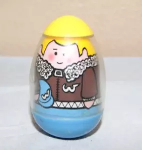 1973 Vintage HASBRO WEEBLE WOBBLES PILOT IN BOMBER JACKET (ToteEE) - Picture 1 of 6