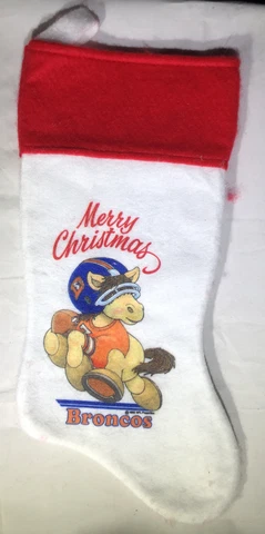 John Elway Vintage 1983 NFL Denver Broncos Christmas Stocking Santa's Best #7 Cover