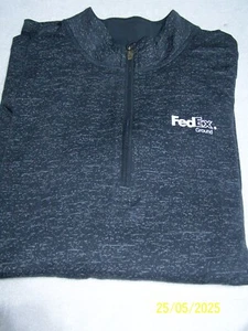 FEDEX GROUND LANGARM ZIPPER PULLOVER JACKE - 2XL-NIE GETRAGEN-SPORT-TEK-NEU - Bild 1 von 3
