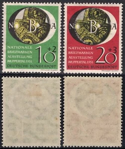 Deutschland Post Philatelistische Expo Wuppertal - 2 Briefmarken 1951 27/28 - Bild 1 von 1