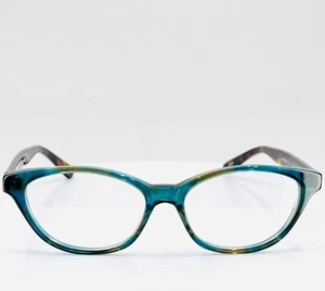 NORMAN CHILDS JULIE AAR Tortoise Teal Damen Cat Eye Brille 50-16-145 B:34 B - Bild 1 von 9