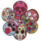 Embroidered Jeans Skull Patches Halloween DIY Decoration