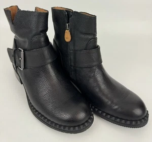 Gentle Souls by Kenneth Cole Best Slit Moto 2 Bootie Boot Sz 6.5M Black Women’s - Picture 1 of 13